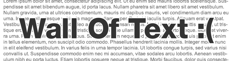 Wall of Text