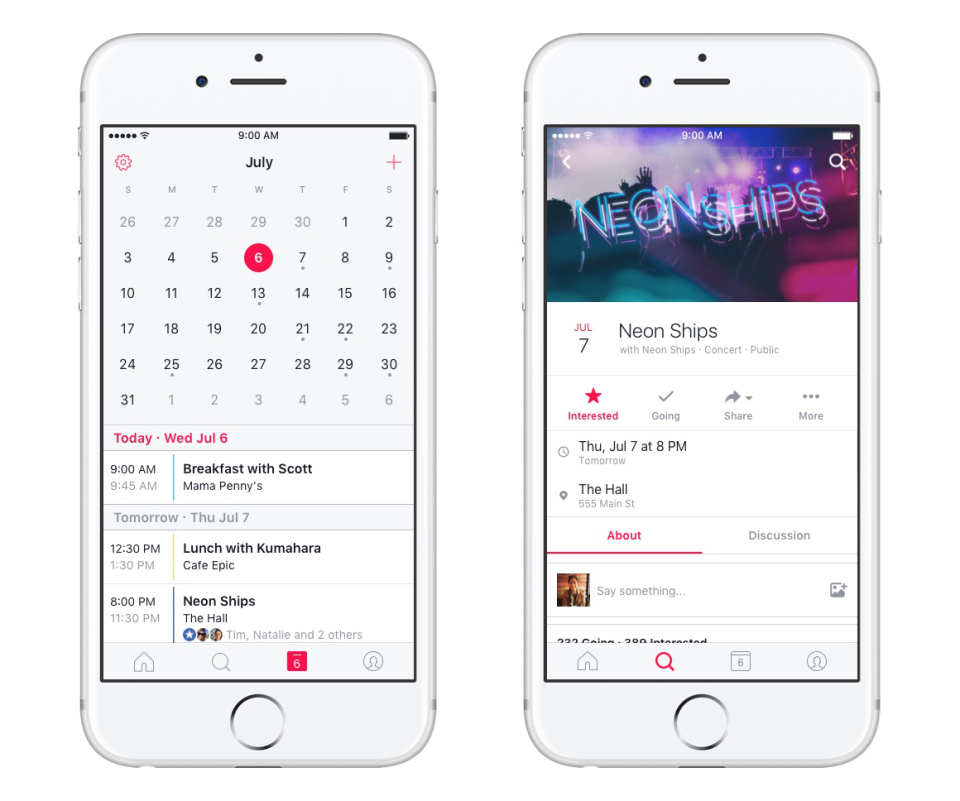 Facebook Events app
