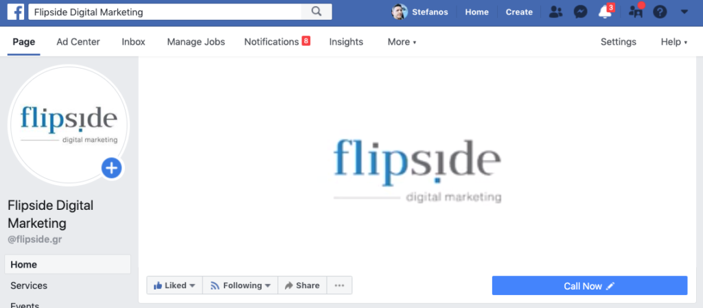 facebook fan page